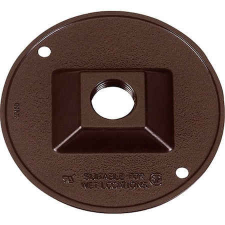 Sigma Electrical Box Cover, Round, Metal Die-Cast, Cluster, Lampholder Cover 3425451